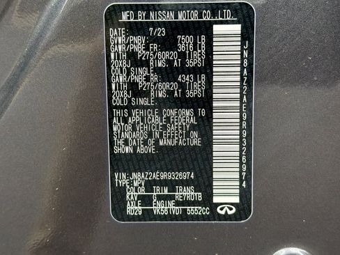 Used 2024 INFINITI QX80 Luxe image 42