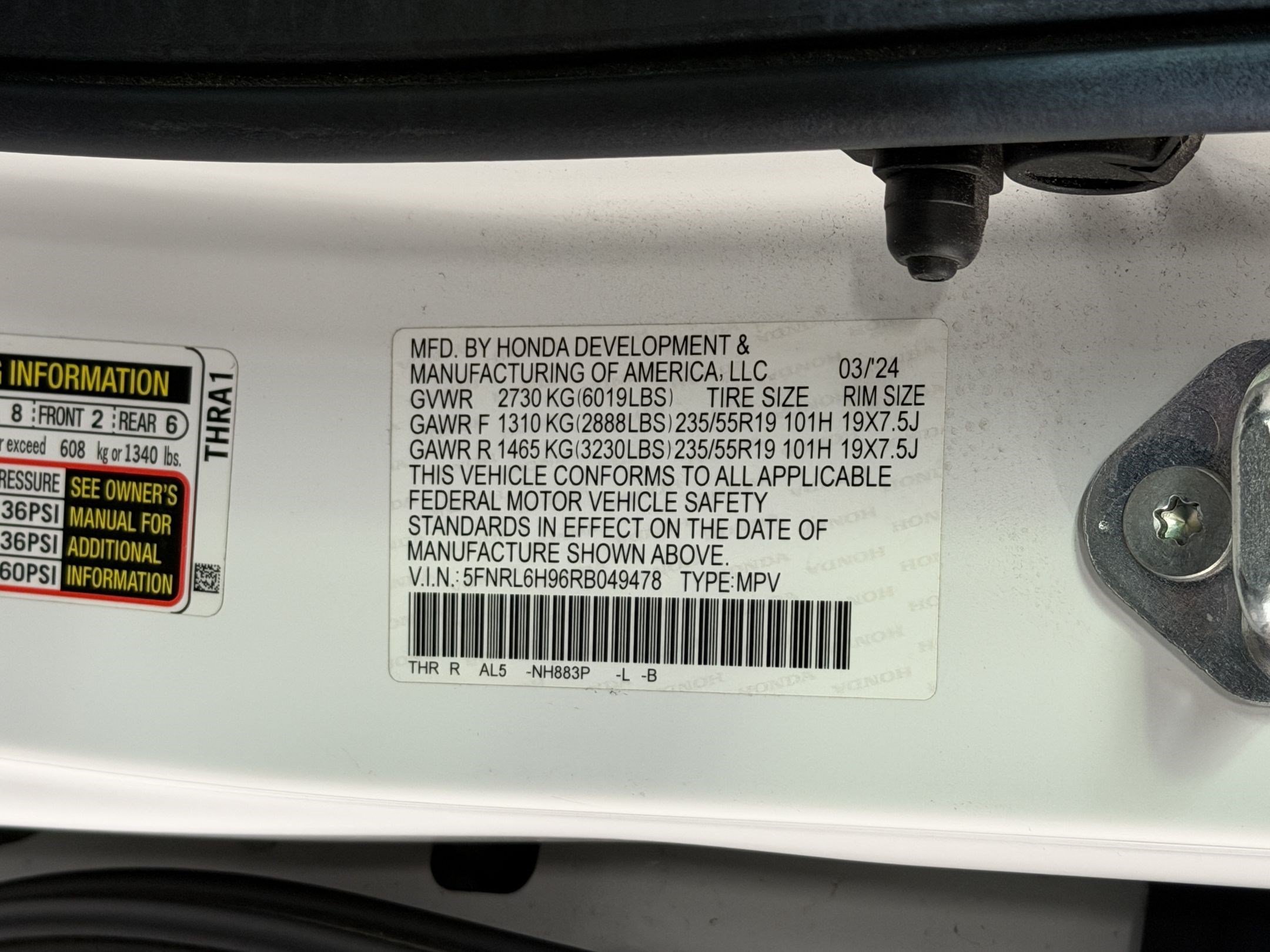 Certified 2024 Honda Odyssey Elite image 26