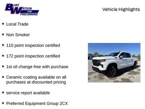 Used 2023 Chevrolet Silverado 1500 Custom Trail Boss w/ LPO, Dark Essentials Package image 10