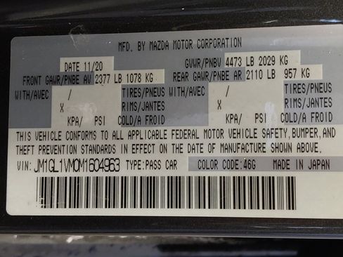 Used 2021 MAZDA MAZDA6 Touring image 33