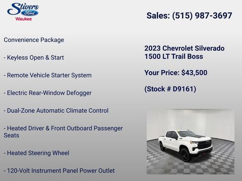 Used 2023 Chevrolet Silverado 1500 LT Trail Boss w/ Protection Package AWD/4WD image 34