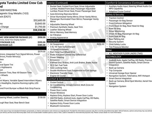 Used 2022 Toyota Tundra Limited AWD/4WD image 12