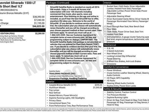 Used 2016 Chevrolet Silverado 1500 LT w/ All Star Edition image 4