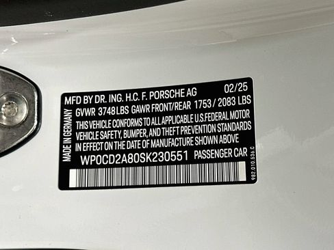 Certified 2025 Porsche 718 Boxster GTS RWD image 30