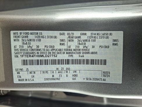 Used 2021 Ford Ranger XLT w/ Equipment Group 301A Mid image 25