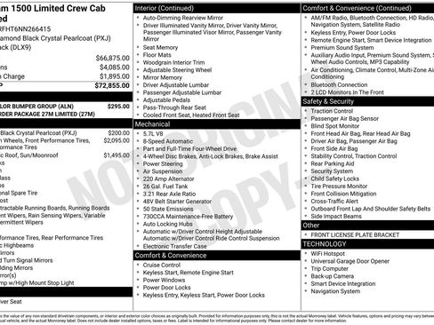 Used 2022 RAM 1500 Limited w/ Body Color Bumper Group image 4