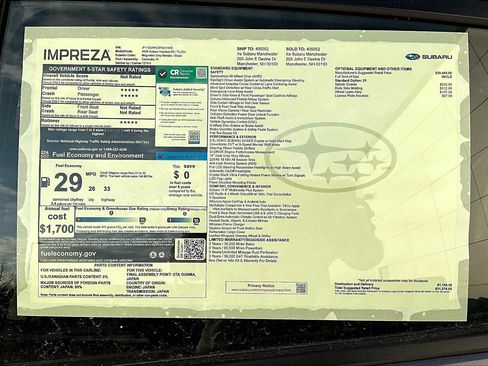 New 2026 Subaru Impreza RS image 19