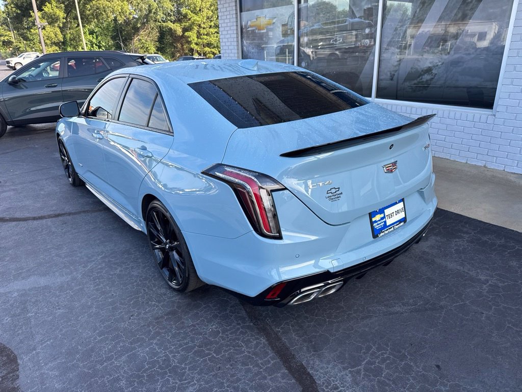 Used 2025 Cadillac CT4 V w/ LPO, ONYX Package RWD image 28