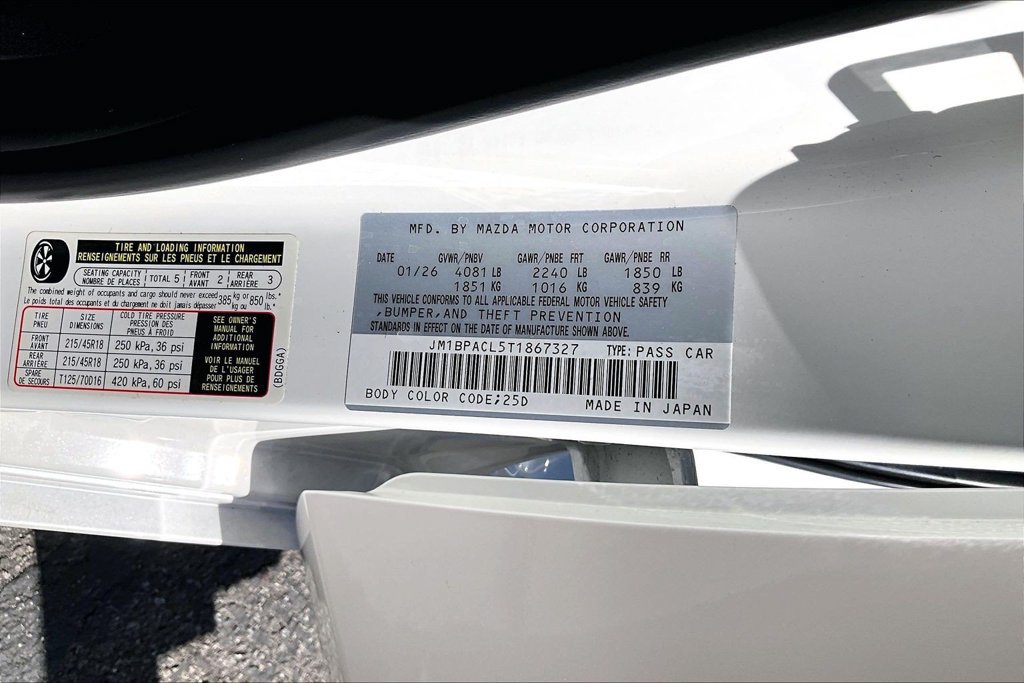 Certified 2026 MAZDA MAZDA3 2.5 S Sedan w/ Preferred Pkg FWD image 16