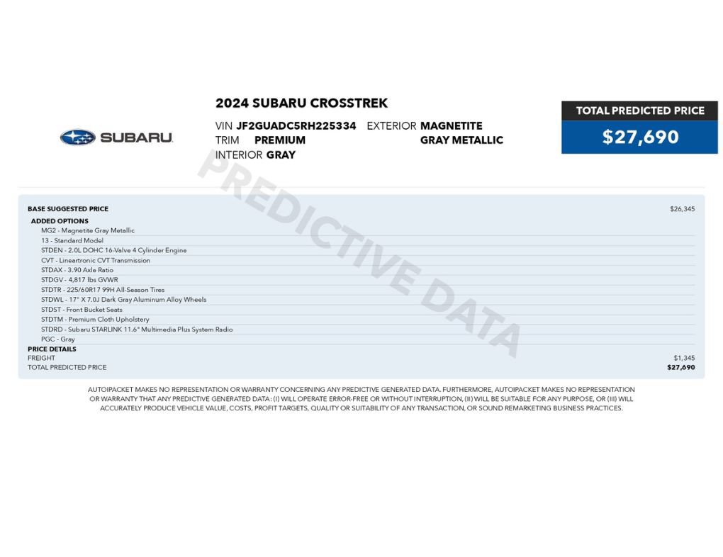 Used 2024 Subaru Crosstrek 2.0i Premium AWD/4WD image 6