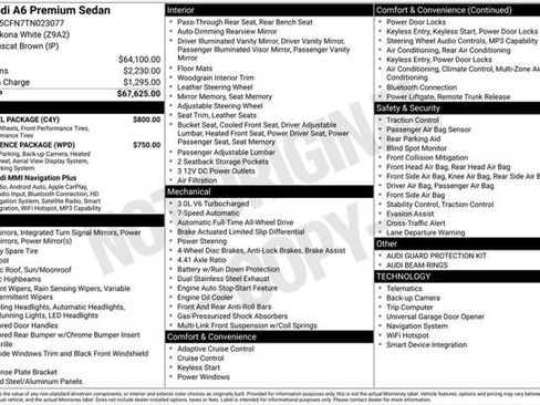Certified 2026 Audi A6 Premium w/ 20" Wheel Package AWD/4WD image 39