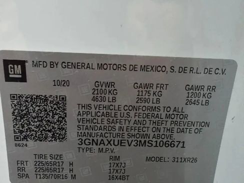 Used 2021 Chevrolet Equinox LT AWD/4WD image 32