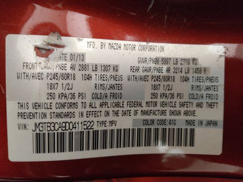 Used 2013 MAZDA CX-9 Touring image 33