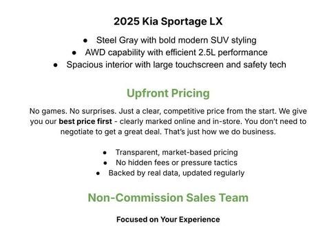 Certified 2025 Kia Sportage LX image 2