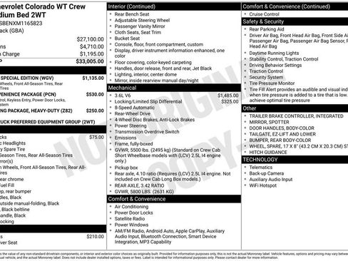 Used 2021 Chevrolet Colorado W/T w/ Custom Special Edition RWD image 31