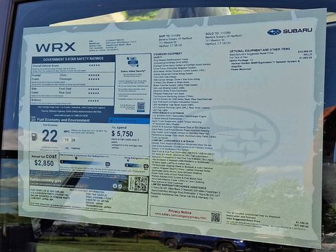 New 2026 Subaru WRX Premium AWD/4WD image 11