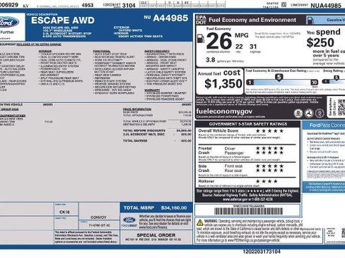 Certified 2022 Ford Escape SEL AWD/4WD image 17