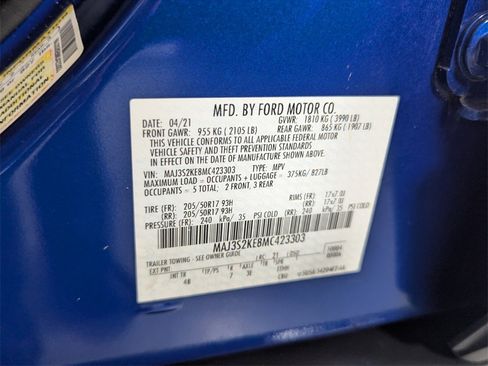 Used 2021 Ford EcoSport Titanium w/ Interior Protection Package image 28