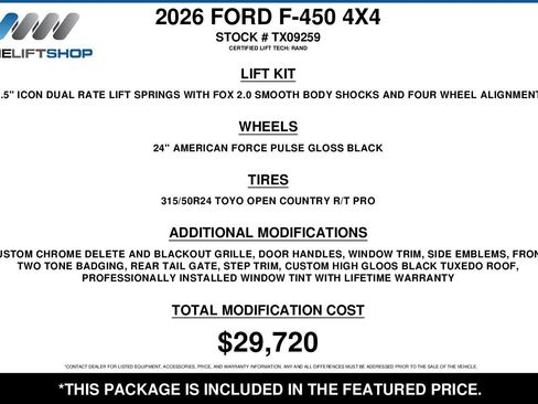 Used 2026 Ford F450 King Ranch w/ Chrome Package image 2