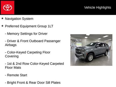 Used 2022 Chevrolet Tahoe LT w/ Luxury Package AWD/4WD image 5