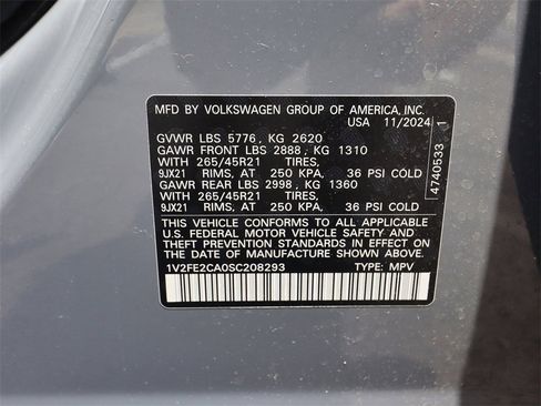 New 2025 Volkswagen Atlas Cross Sport SEL Premium R-Line image 29