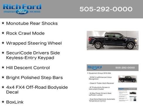 Certified 2023 Ford F150 XLT w/ Equipment Group 301A Mid AWD/4WD image 80