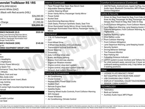 Used 2023 Chevrolet TrailBlazer RS w/ Convenience Package image 4