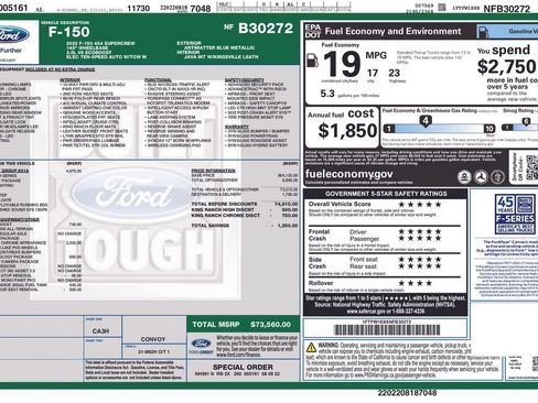Used 2022 Ford F150 King Ranch w/ Equipment Group 601A High AWD/4WD image 4