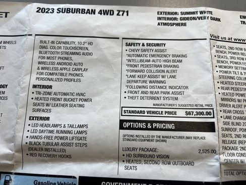 Used 2023 Chevrolet Suburban Z71 w/ Luxury Package image 31