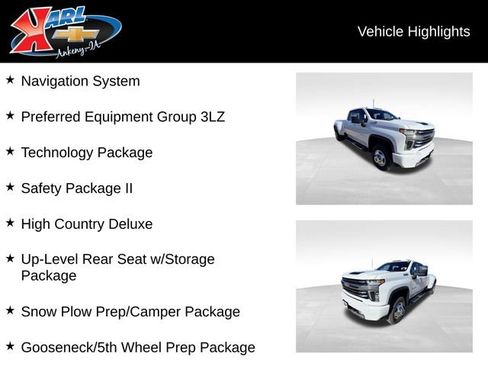 Used 2023 Chevrolet Silverado 3500 High Country w/ Snow Plow Prep/Camper Package image 2