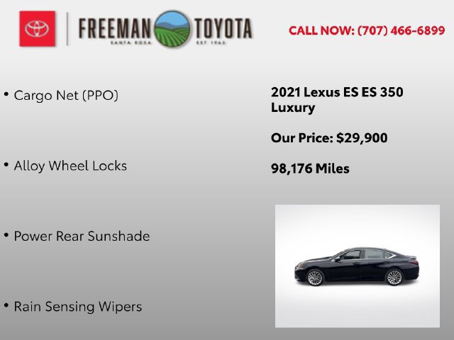 Used 2021 Lexus ES 350 w/ Accessory Package 2 FWD image 12