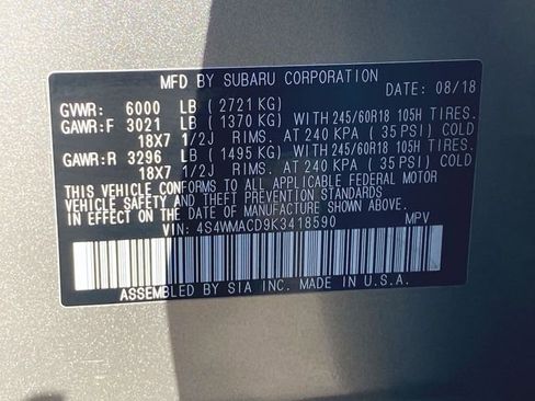 Used 2019 Subaru Ascent Premium w/ Popular Package #3 image 32