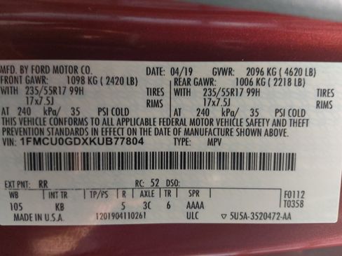 Used 2019 Ford Escape SE FWD image 33