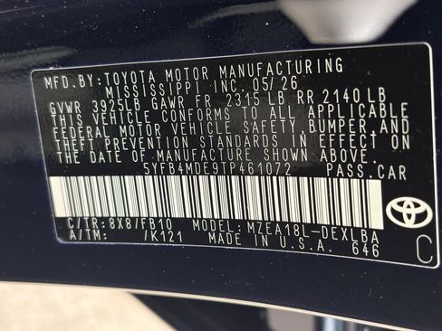 Certified 2026 Toyota Corolla LE FWD image 16