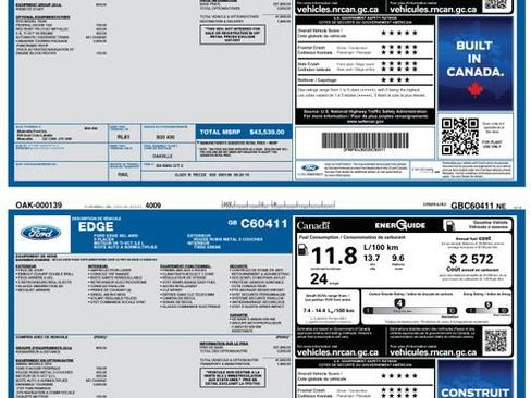 Used 2016 Ford Edge SEL w/ Canadian Touring Package image 34