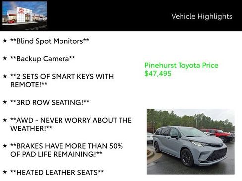 Used 2025 Toyota Sienna XSE w/ XSE Plus Package image 19