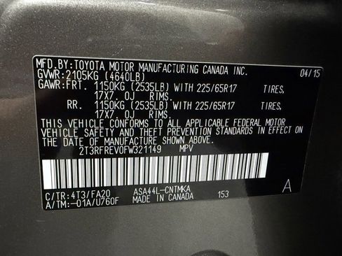 Used 2015 Toyota RAV4 XLE image 29