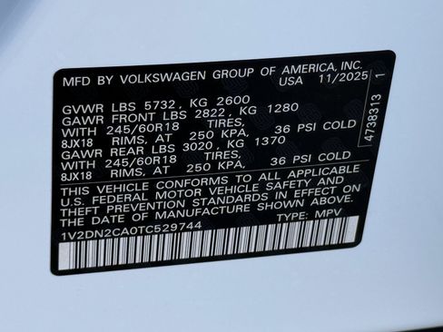 New 2026 Volkswagen Atlas SE image 23