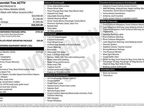 Used 2024 Chevrolet Trax ACTIV w/ Driver Confidence Package FWD image 15