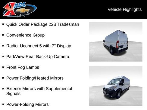 Used 2026 RAM ProMaster 2500 w/ Convenience Group FWD image 2