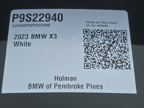 Certified 2023 BMW X3 sDrive30i w/ Convenience Package RWD image 20