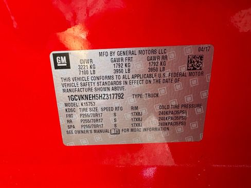 Used 2017 Chevrolet Silverado 1500 W/T AWD/4WD image 30