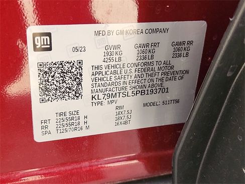 Certified 2023 Chevrolet TrailBlazer RS w/ Sun and Liftgate Package image 33