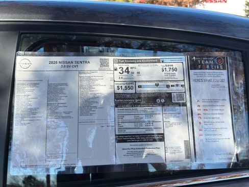 New 2025 Nissan Sentra SV image 12