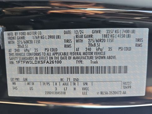 New 2025 Ford F150 XLT w/ Equipment Group 303A High image 43