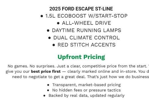 Certified 2025 Ford Escape ST-Line image 2