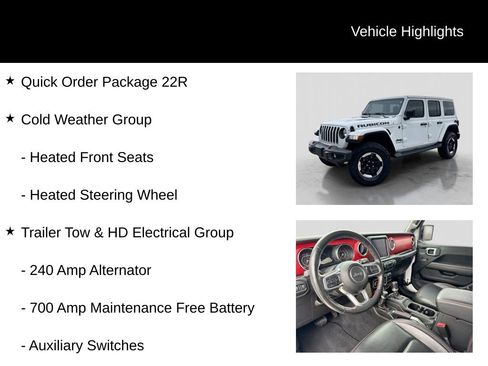 Used 2021 Jeep Wrangler Unlimited Rubicon w/ Uconnect 4C Nav & Sound Group AWD/4WD image 6