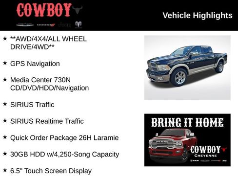 Used 2010 Dodge Ram 1500 Truck Laramie AWD/4WD image 2