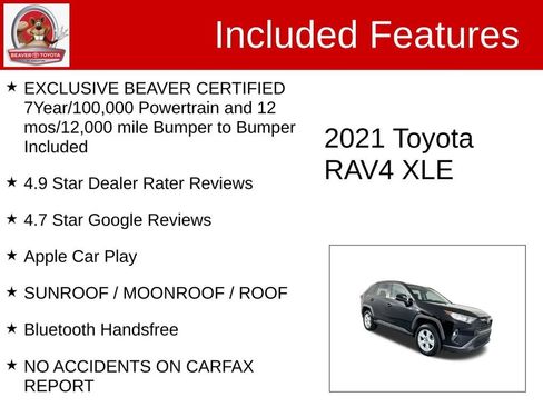 Used 2021 Toyota RAV4 XLE w/ Convenience Package AWD/4WD image 4
