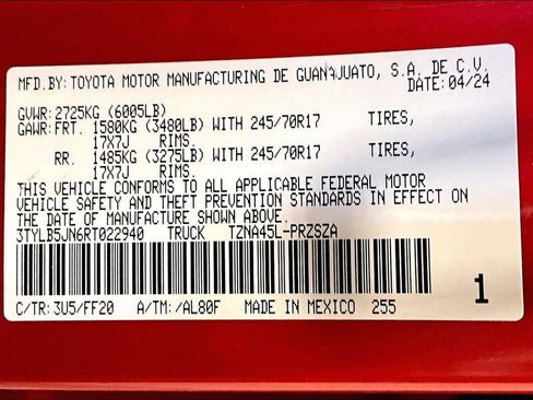 Used 2024 Toyota Tacoma SR5 image 35